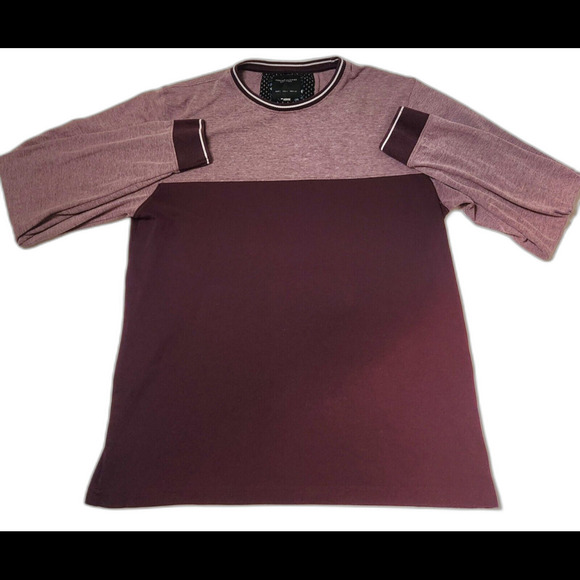 Denim & Flowers Ricky Singh Crew Neck Men’s Sweater Burgundy SZ L-Discontinued! - Picture 1 of 10